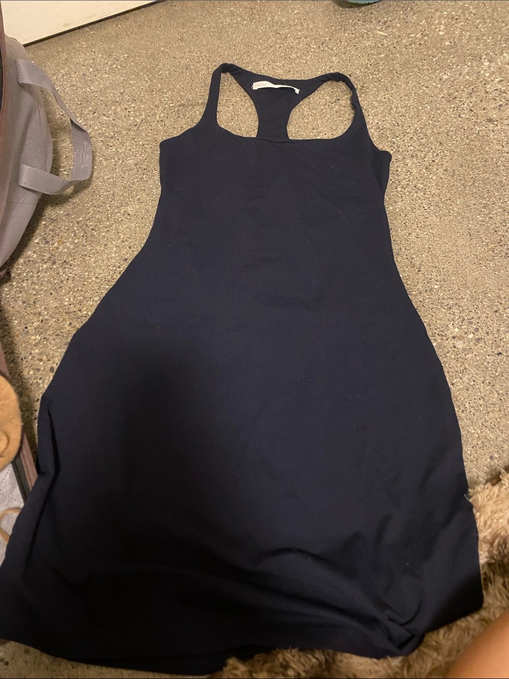 Susana Monaco Navy Racerback Dress